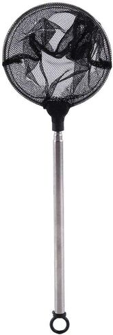 Aquarium Mini Adjustable Mesh Net, Fish Tank Mini Fishes Shrimps Landing Net Adjustable Telescopic Long Handle Small Fish Catcher(Round) in Saudi Arabia