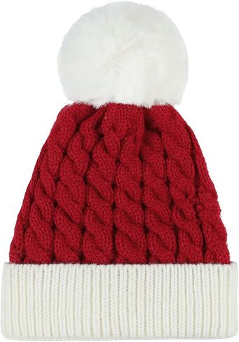 American Trends Baby Beanie Hat Double Pom Pom Toddler Beanies Knit Infant Winter Hat Caps for Boys Girls in Saudi Arabia