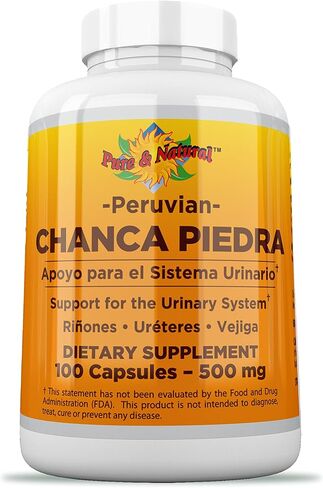 Chanca Piedra 100 Count - 500 mg Peruvian Raw Material Stone Breaker - 2 Capsules Per Serving Stones Crusher in Saudi Arabia