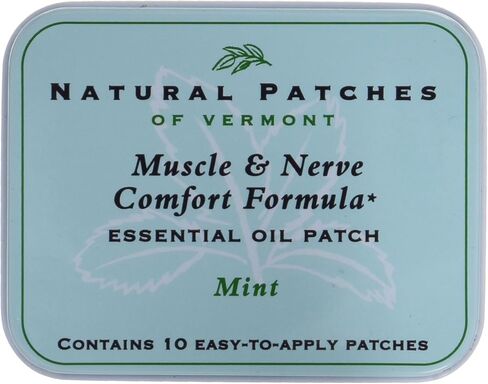 رقعات طبيعية للجسم من الزيوت العطرية المريحة للعضلات والأعصاب من فيرمونت، النعناع، ​​10 قطع من القصدير in Kuwait