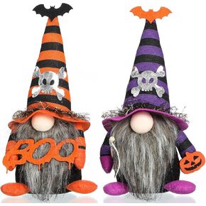 Funoasis 2 قطعة تماثيل الهالوين القطيفة المصنوعة يدويًا جنوم السويدية Tomte الاسكندنافية Nisse Elf القزم المنزل المتدرج زخارف الحفلات in Kuwait