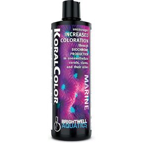 Brightwell Aquatics KoralColor - Marine Water Conditioner Increases Coloration in Corals, Clams & Other Allies, 2-L