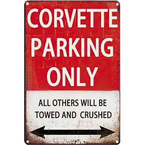 Corvette Signs Garage Metal Sign Garage Signs For Men Vintage Wall Decor Perfect Gifts Do Not Touch My Corvette 8x12 Inch