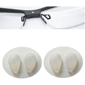 Eyeglasses Nose Pads,BEHLINE 2 Pairs Soft Silicone Nose Pads Push-in Nose Piece Replacement for N ike Glasses Eyeglasses Sunglasses and Eyewear(Black) in Kuwait