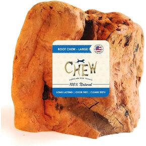 مضغ الجذور - متوسط ​​| مثالية للمضغ العدواني أو التسنين الجرو | لعبة مضغ خشبية فاخرة تدوم طويلاً ومتينة | طبيعي ومهدئ وصحي | عظيم لصحة الأسنان in Kuwait