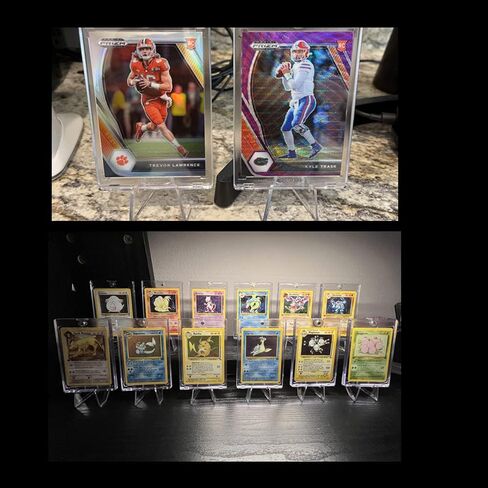 XYZsundy 15 عبوة من حوامل الحامل الأكريليك، حامل بطاقات لعرض البطاقات الرياضية، حامل بطاقات مغناطيسية، ميداليات التحدي، العملات المعدنية، رياضات البيسبول (طول 2.25 بوصة) in Kuwait