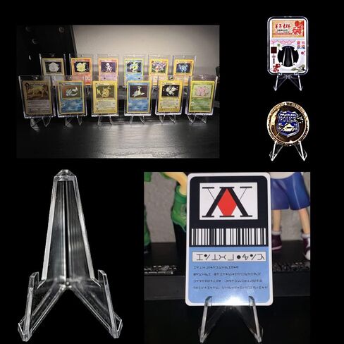 XYZsundy 15 عبوة من حوامل الحامل الأكريليك، حامل بطاقات لعرض البطاقات الرياضية، حامل بطاقات مغناطيسية، ميداليات التحدي، العملات المعدنية، رياضات البيسبول (طول 2.25 بوصة) in Kuwait