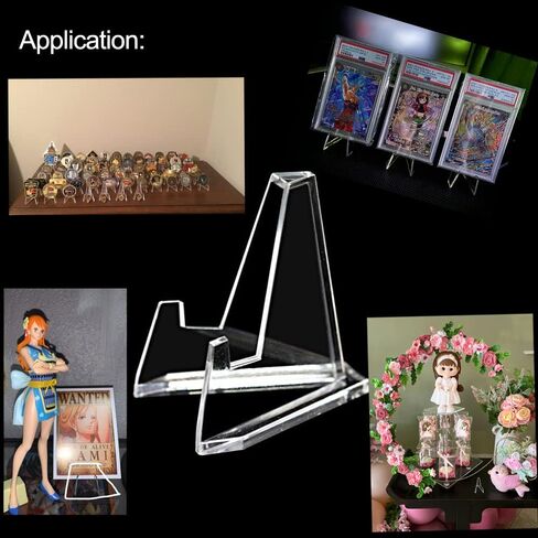 XYZsundy 15 عبوة من حوامل الحامل الأكريليك، حامل بطاقات لعرض البطاقات الرياضية، حامل بطاقات مغناطيسية، ميداليات التحدي، العملات المعدنية، رياضات البيسبول (طول 2.25 بوصة) in Kuwait