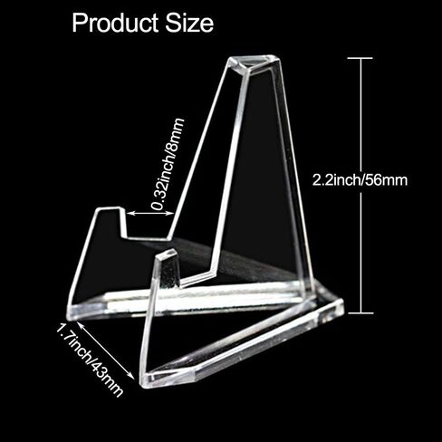XYZsundy 15 عبوة من حوامل الحامل الأكريليك، حامل بطاقات لعرض البطاقات الرياضية، حامل بطاقات مغناطيسية، ميداليات التحدي، العملات المعدنية، رياضات البيسبول (طول 2.25 بوصة) in Kuwait