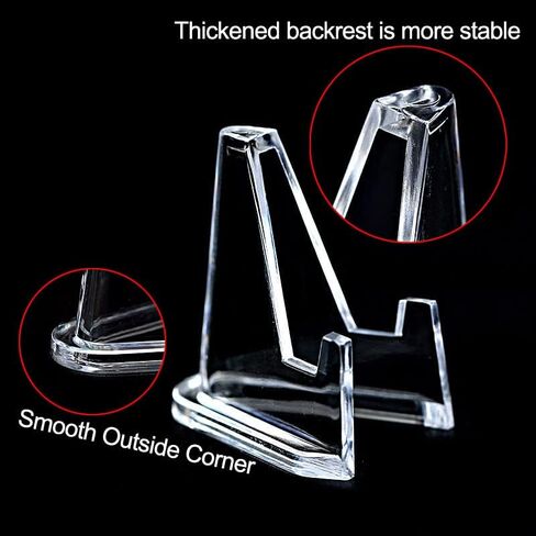 XYZsundy 15 عبوة من حوامل الحامل الأكريليك، حامل بطاقات لعرض البطاقات الرياضية، حامل بطاقات مغناطيسية، ميداليات التحدي، العملات المعدنية، رياضات البيسبول (طول 2.25 بوصة) in Kuwait