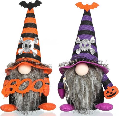 Funoasis 2 قطعة تماثيل الهالوين القطيفة المصنوعة يدويًا جنوم السويدية Tomte الاسكندنافية Nisse Elf القزم المنزل المتدرج زخارف الحفلات in Kuwait