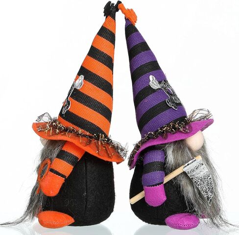 Funoasis 2 قطعة تماثيل الهالوين القطيفة المصنوعة يدويًا جنوم السويدية Tomte الاسكندنافية Nisse Elf القزم المنزل المتدرج زخارف الحفلات in Kuwait