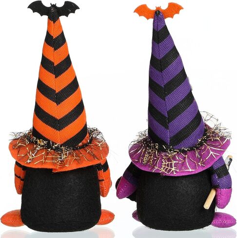 Funoasis 2 قطعة تماثيل الهالوين القطيفة المصنوعة يدويًا جنوم السويدية Tomte الاسكندنافية Nisse Elf القزم المنزل المتدرج زخارف الحفلات in Kuwait