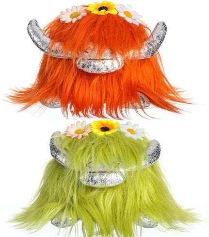 Funoasis 2 قطعة بقرة المرتفعات التماثيل المحشوة التماثيل الاسكتلندية ديكورات للمنزل مصنوعة يدويًا من القطيفة هدايا الحيوانات مزرعة صينية متدرجة ديكور in Kuwait