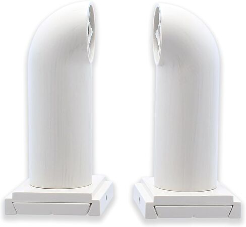 BlastHome™ Luxury French Return Room Darkening Brackets – Premium Quality, Heavy Metal – Fits Only Signature Collection Curtain Rods (Not Included) – 1 1/4" Diameter, Set of 2 – Brushed Dark Brown in Kuwait