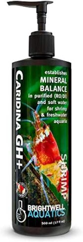 Brightwell Aquatics Caridina GH+ - Establishes Mineral Balance in Purified and Soft Water for Shrimp and Freshwater Aquariums, 250 ml in Saudi Arabia