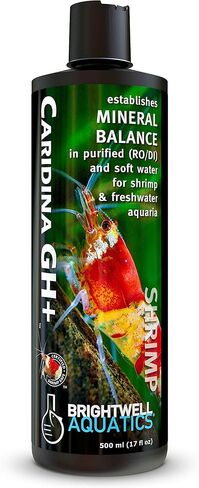 Brightwell Aquatics Caridina GH+ - Establishes Mineral Balance in Purified and Soft Water for Shrimp and Freshwater Aquariums, 250 ml in Saudi Arabia