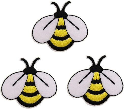 Bumble Bee Buzz Embroidered Iron On Patches in Saudi Arabia