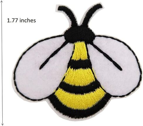 Bumble Bee Buzz Embroidered Iron On Patches in Saudi Arabia