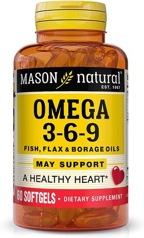 MASON NATURAL, Omega 3-6-9,Fish,FLX,BRG 60 Sgel Ea 1 in Saudi Arabia