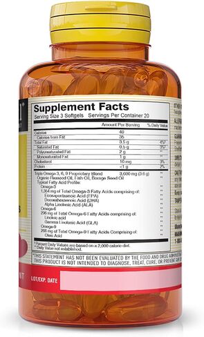 MASON NATURAL, Omega 3-6-9,Fish,FLX,BRG 60 Sgel Ea 1 in Saudi Arabia