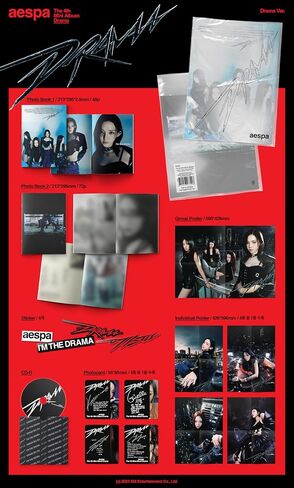 aespa Drama الألبوم المصغر الرابع CD+Photocard+Tracking Sealed (نسخة درامية) in Saudi Arabia