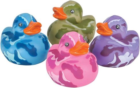 Rhode Island Novelty 2 Inch Camouflage Rubber Duckies, One Dozen Assorted in Saudi Arabia
