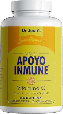 Santo Remedio Vitamin C, Immune Support, Dietary Supplement, 1000 mg, 120 Capsules in Kuwait