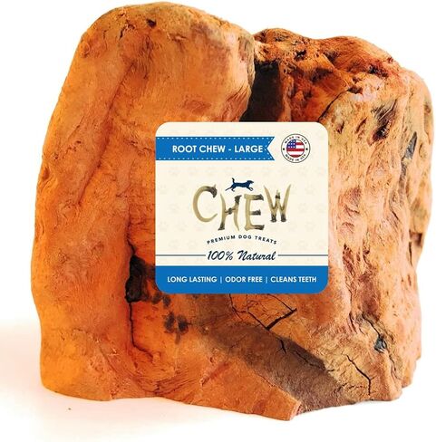 مضغ الجذور - متوسط ​​| مثالية للمضغ العدواني أو التسنين الجرو | لعبة مضغ خشبية فاخرة تدوم طويلاً ومتينة | طبيعي ومهدئ وصحي | عظيم لصحة الأسنان in Kuwait