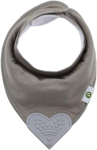 Pickle & Olive Baby Bandana Teething Bibs with Attached Silicone Teether - Set Of 4 -Solid Blues in Saudi Arabia