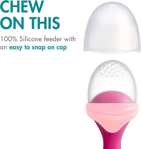 مجموعة التغذية من السيليكون من بون بوب، وردي/نبيذ، قطعة واحدة، وردي/أحمر خدود in Kuwait