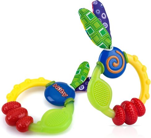 Nuby Wacky Teething Ring (2 Pack) in Saudi Arabia