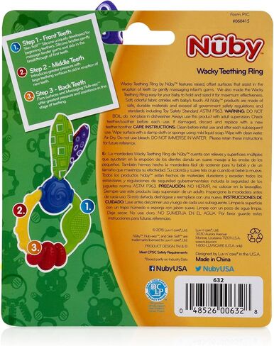 Nuby Wacky Teething Ring (2 Pack) in Saudi Arabia