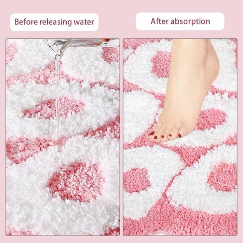 سجادة حمام TOIVO You Look Good - سجادة حمام خضراء مضحكة أنيقة بكلمات لطيفة، ماصة وغير قابلة للانزلاق - 25 × 21 بوصة (أخضر) in Kuwait