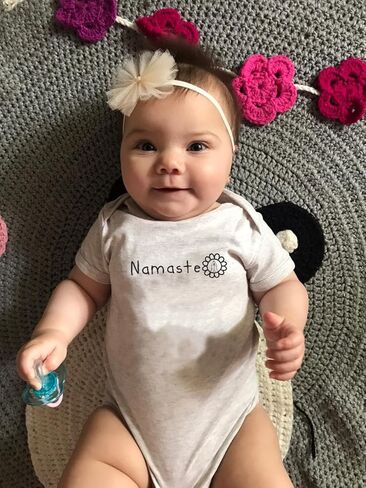 TREELANCE Yoga Baby Organic Cotton Girl Boy Clothes Little Yogi Onesie for Yoga Babies in Kuwait