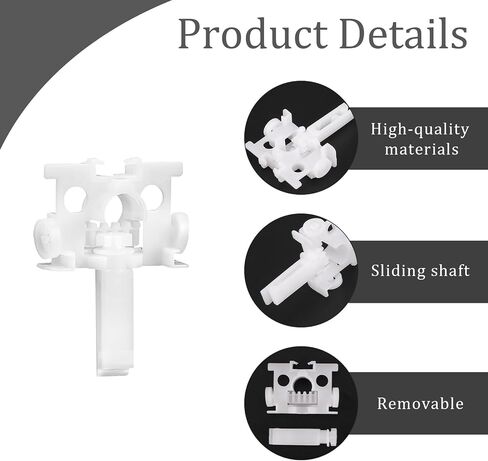 20 Pcs Vertical Blind Parts Vertical Blinds Repair Kit Blind Replacement Parts with Stem Blind Replacements Accessories Vertical Blind Repair Carrier Plastic Carrier Repair Bracket White in Saudi Arabia