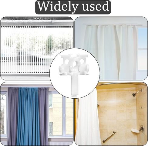 20 Pcs Vertical Blind Parts Vertical Blinds Repair Kit Blind Replacement Parts with Stem Blind Replacements Accessories Vertical Blind Repair Carrier Plastic Carrier Repair Bracket White in Saudi Arabia