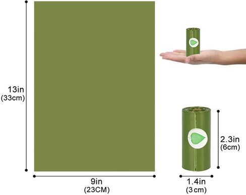 CWYF Dog Bags for Poop Camping Gear Extra Thick and Strong  Leak-proof Scented Nomad Pet Poop Bags Earth-Friendly Puppy Supplies (Scented,120 PCS,8 Rolls),Green in Saudi Arabia