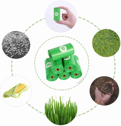 CWYF Dog Bags for Poop Camping Gear Extra Thick and Strong  Leak-proof Scented Nomad Pet Poop Bags Earth-Friendly Puppy Supplies (Scented,120 PCS,8 Rolls),Green in Saudi Arabia