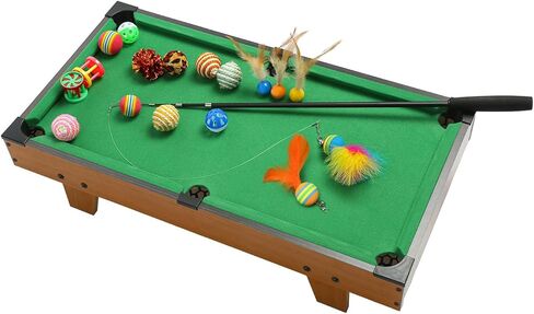 طاولة بلياردو صغيرة من Hora de Lima لألعاب طاولة البلياردو للقطط مع دعابة ريشة القط التفاعلية in Kuwait