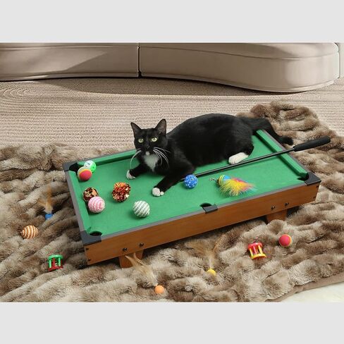طاولة بلياردو صغيرة من Hora de Lima لألعاب طاولة البلياردو للقطط مع دعابة ريشة القط التفاعلية in Kuwait