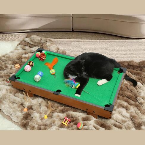 طاولة بلياردو صغيرة من Hora de Lima لألعاب طاولة البلياردو للقطط مع دعابة ريشة القط التفاعلية in Kuwait