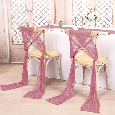 FXKS 30 قطعة من أوشحة الكراسي المصنوعة من القماش القطني الأخضر المريمية لحفلات الزفاف، غطاء كرسي تزيين عالمي، لوازم ربطة عنق خلفية، أوشحة كرسي مزخرفة من الشاش لمناسبات الزفاف والولائم (16 × 108 بوصة) in Kuwait