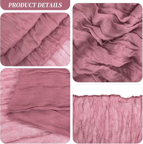 FXKS 30 قطعة من أوشحة الكراسي المصنوعة من القماش القطني الأخضر المريمية لحفلات الزفاف، غطاء كرسي تزيين عالمي، لوازم ربطة عنق خلفية، أوشحة كرسي مزخرفة من الشاش لمناسبات الزفاف والولائم (16 × 108 بوصة) in Kuwait