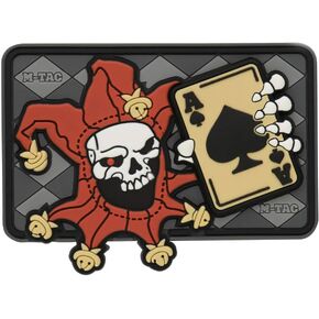 M-Tac Morale Patch Joker Skull Death Card Tactical 3D PVC (Olive) in Kuwait