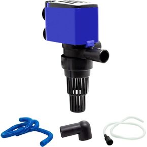Aqua Dream 320 GPH Submersible Pump(1200L/H,20W) Quiet Internal Aquarium Powerhead Water Pump 3-in-1 Functionality Circulation, Filtration and Oxygenation For Pond,Fish Tank,Fountain,Hydroponics -1 Pc