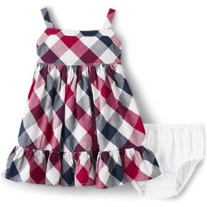 Gymboree Baby Girls' Sleeveless Dressy Special Occasion Dresses with Diaper Cover