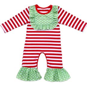 Icing Ruffle Jumpsuit Pants for Toddler Baby Girls Long Sleeve Romper Outfit in Kuwait