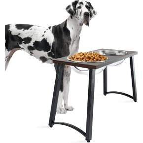 Elevated Dog Bowls for Large Dogs, Extra Large Breed, with Spill Proof Mat, Two 3000ML(13CUPS) Dog Food & Water Bowls, Stable Raised Dog Bowl, 18.1" Tall Dog Bowl Stand for XX Large Dogs in Kuwait