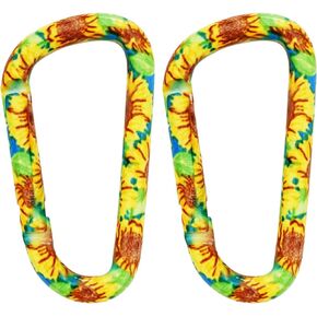 munkees Colorful Carabiners Small 2-Pack Keychain Clip 2-3inches,Boys,Girls,Men Use for Keys, Backpack, Bottle Hook, Outdoors Travel Buckle